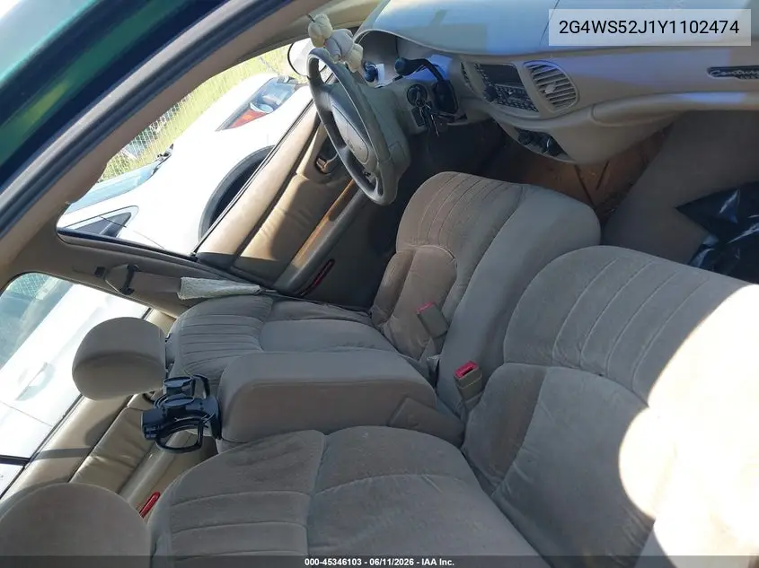 2000 Buick Century Custom VIN: 2G4WS52J1Y1102474 Lot: 45346103