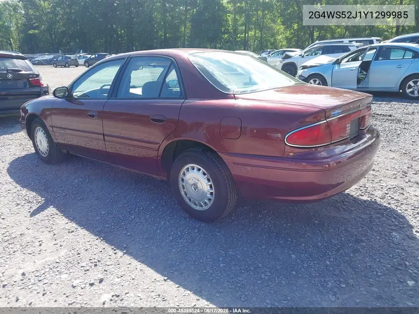 2000 Buick Century Custom VIN: 2G4WS52J1Y1299985 Lot: 45395524