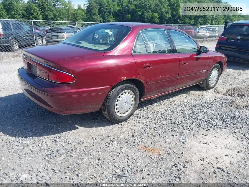 2000 Buick Century Custom VIN: 2G4WS52J1Y1299985 Lot: 45395524