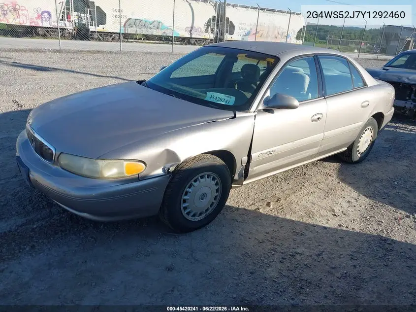 2000 Buick Century Custom VIN: 2G4WS52J7Y1292460 Lot: 45420241