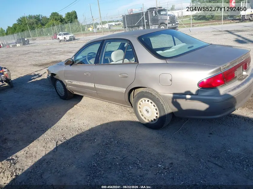 2000 Buick Century Custom VIN: 2G4WS52J7Y1292460 Lot: 45420241