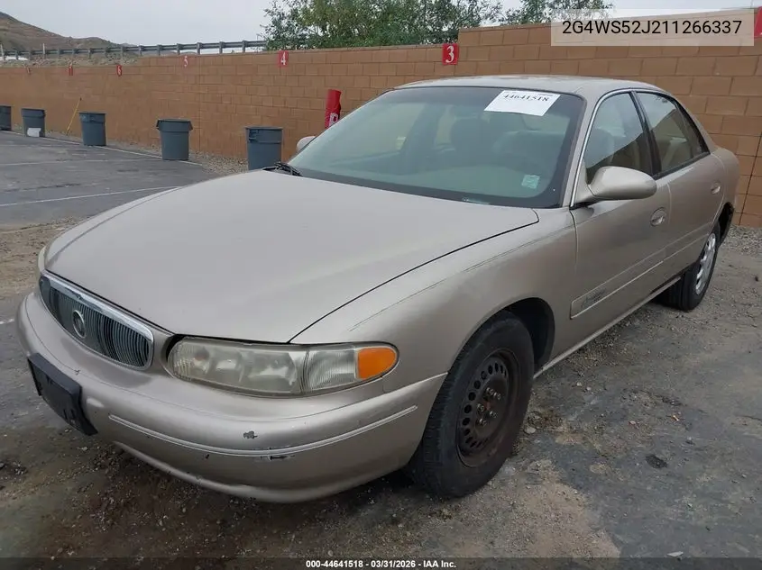 2001 Buick Century Custom VIN: 2G4WS52J211266337 Lot: 44641518