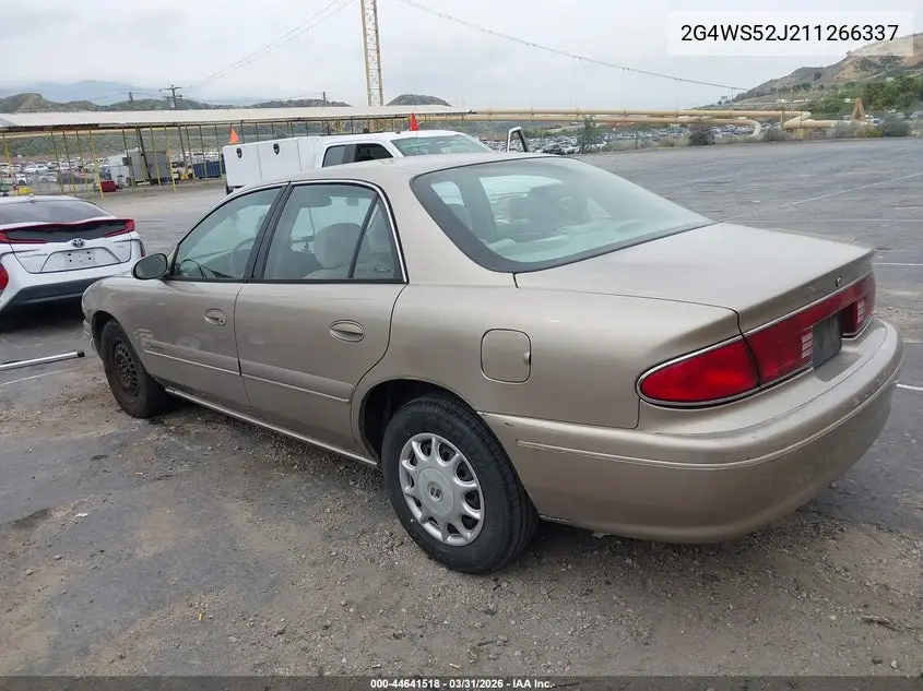 2001 Buick Century Custom VIN: 2G4WS52J211266337 Lot: 44641518