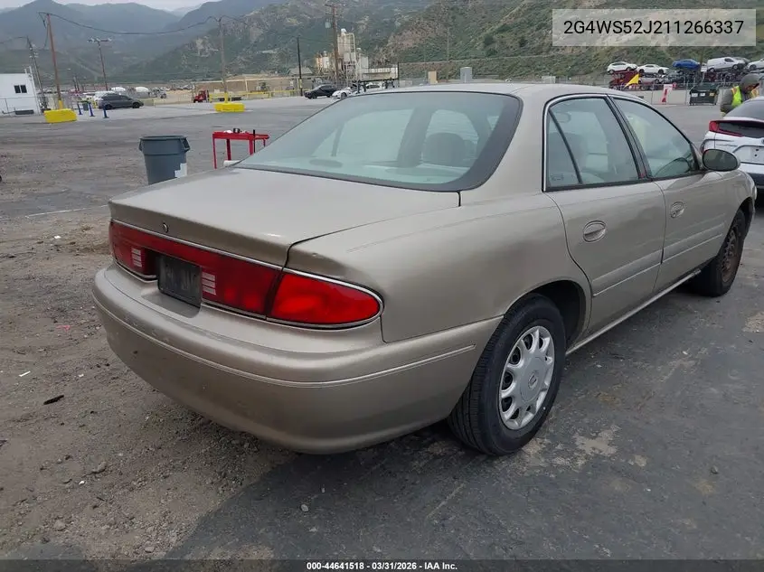 2001 Buick Century Custom VIN: 2G4WS52J211266337 Lot: 44641518