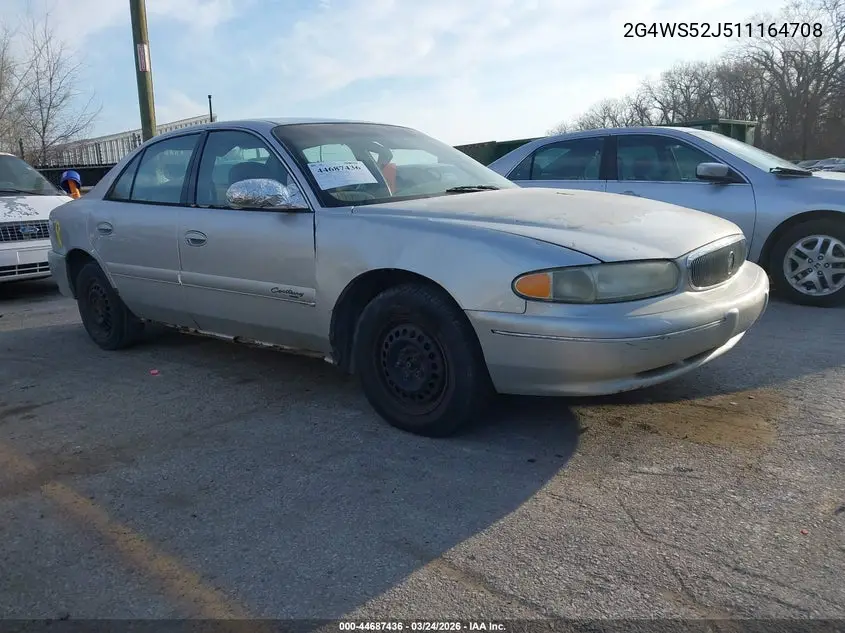 2001 Buick Century Custom VIN: 2G4WS52J511164708 Lot: 44687436