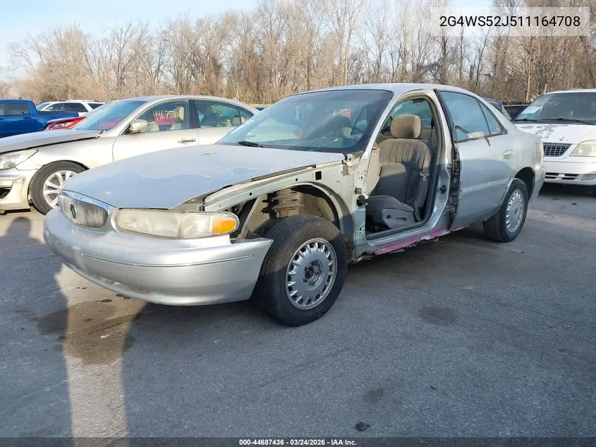 2001 Buick Century Custom VIN: 2G4WS52J511164708 Lot: 44687436