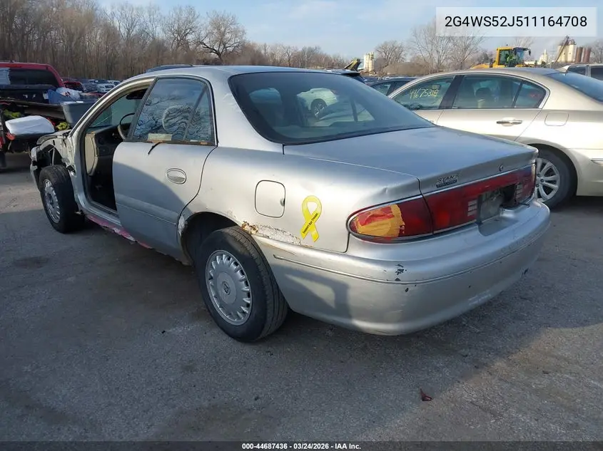 2001 Buick Century Custom VIN: 2G4WS52J511164708 Lot: 44687436