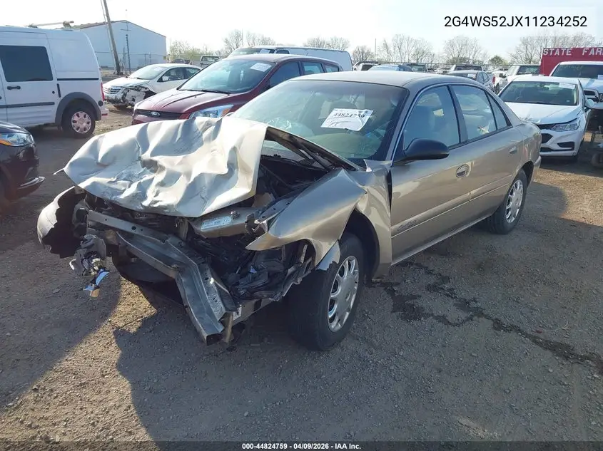 2001 Buick Century Custom VIN: 2G4WS52JX11234252 Lot: 44824759