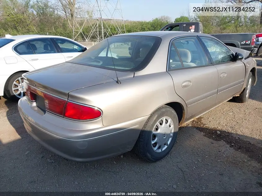 2001 Buick Century Custom VIN: 2G4WS52JX11234252 Lot: 44824759