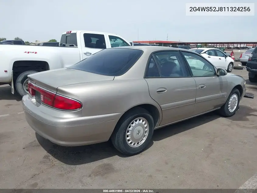 2001 Buick Century Custom VIN: 2G4WS52J811324256 Lot: 44931995