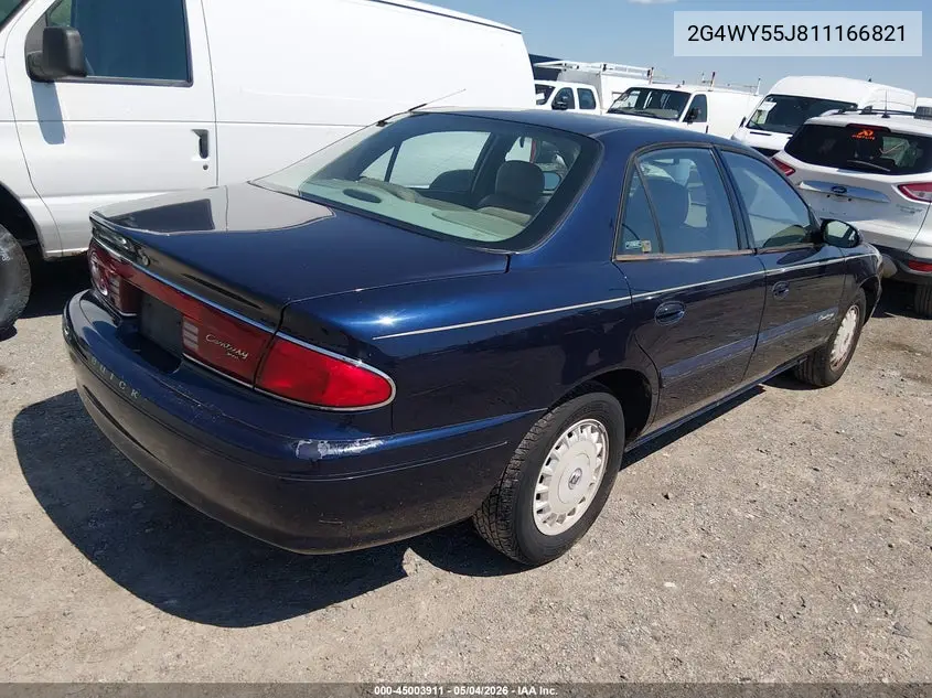 2001 Buick Century Limited VIN: 2G4WY55J811166821 Lot: 45003911