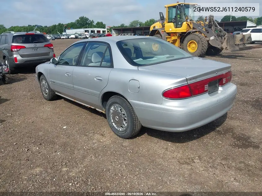 2001 Buick Century Custom VIN: 2G4WS52J611240579 Lot: 45323285