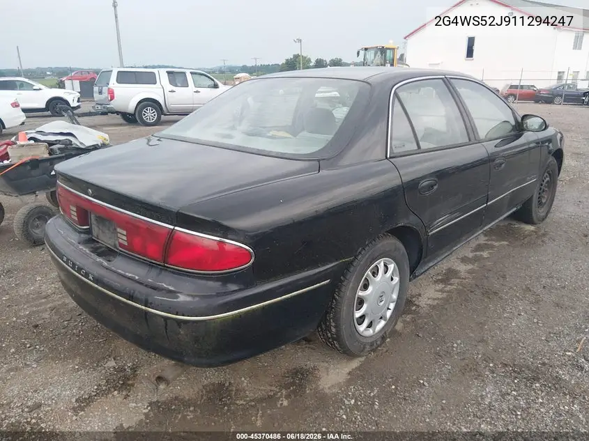2001 Buick Century Custom VIN: 2G4WS52J911294247 Lot: 45370486