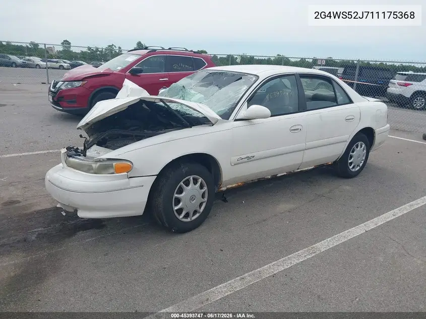 2001 Buick Century Custom VIN: 2G4WS52J711175368 Lot: 45393747