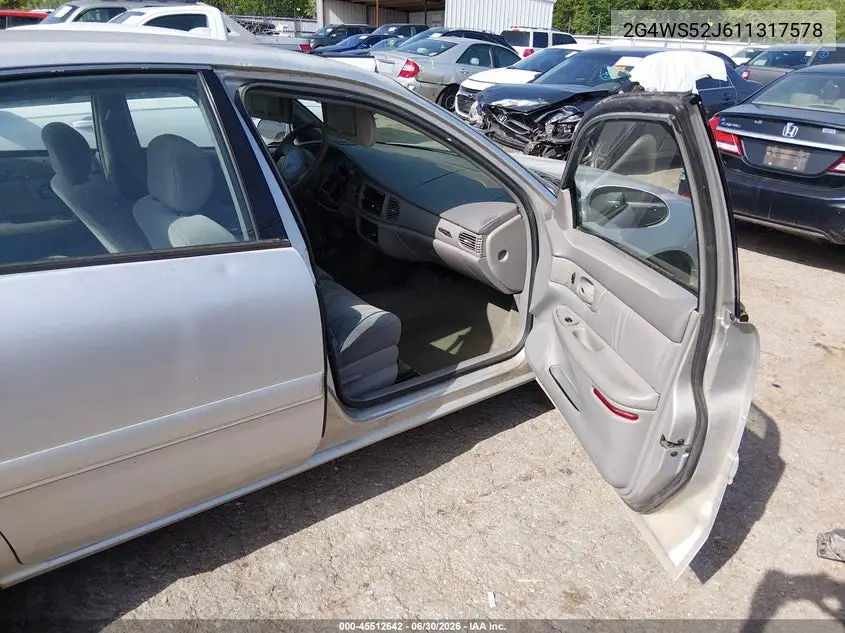 2001 Buick Century Custom VIN: 2G4WS52J611317578 Lot: 45512642