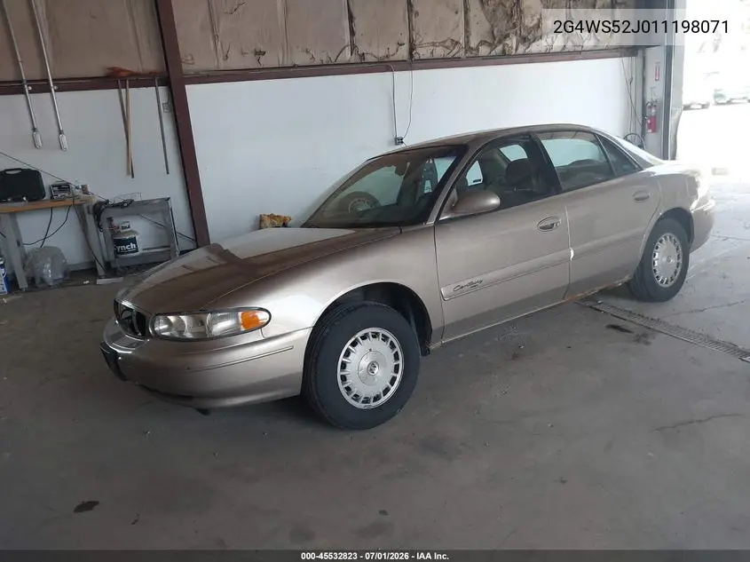 2001 Buick Century Custom VIN: 2G4WS52J011198071 Lot: 45532823