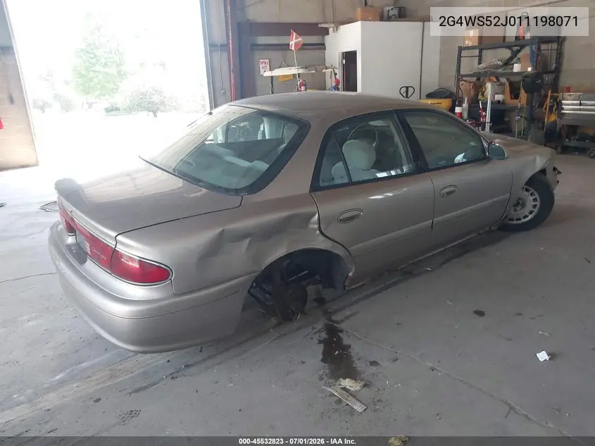 2001 Buick Century Custom VIN: 2G4WS52J011198071 Lot: 45532823