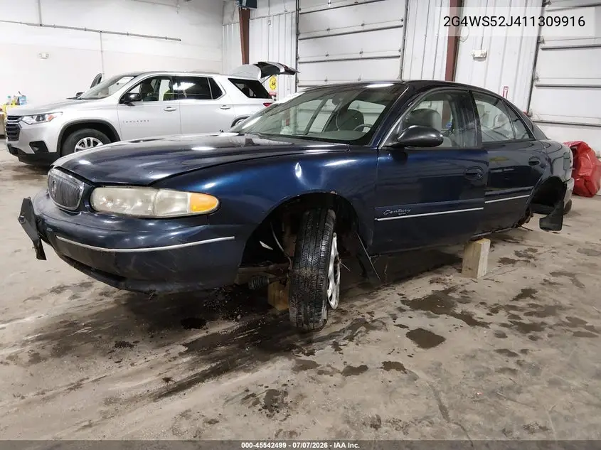 2001 Buick Century Custom VIN: 2G4WS52J411309916 Lot: 45542499
