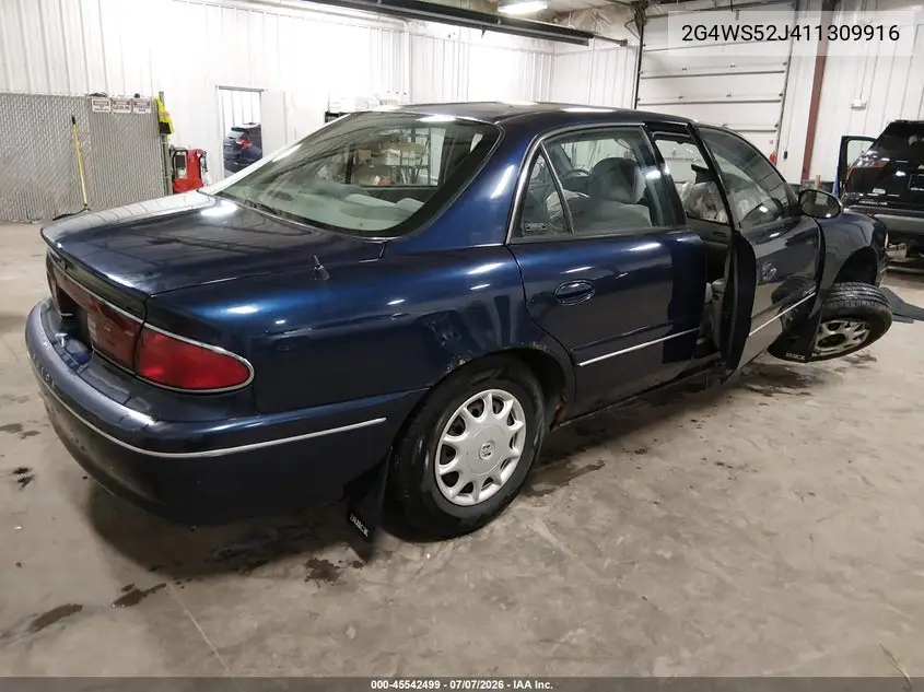 2001 Buick Century Custom VIN: 2G4WS52J411309916 Lot: 45542499