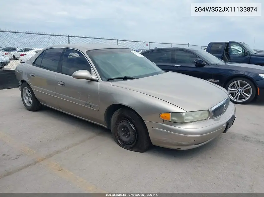 2001 Buick Century Custom VIN: 2G4WS52JX11133874 Lot: 45550344