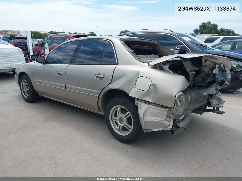2001 Buick Century Custom VIN: 2G4WS52JX11133874 Lot: 45550344