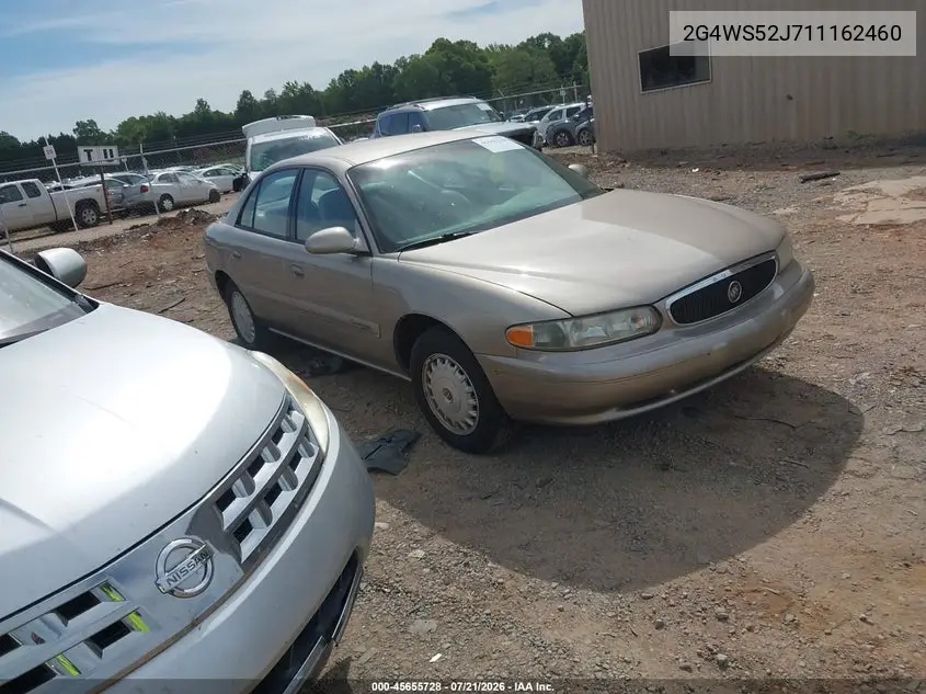 2001 Buick Century Custom VIN: 2G4WS52J711162460 Lot: 45655728