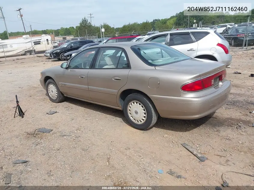 2001 Buick Century Custom VIN: 2G4WS52J711162460 Lot: 45655728
