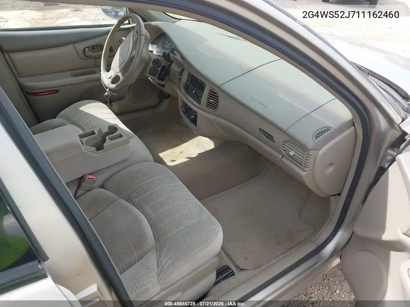 2001 Buick Century Custom VIN: 2G4WS52J711162460 Lot: 45655728