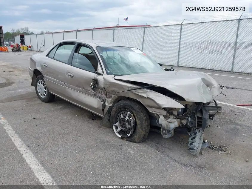 2002 Buick Century Custom VIN: 2G4WS52J921259578 Lot: 44824289