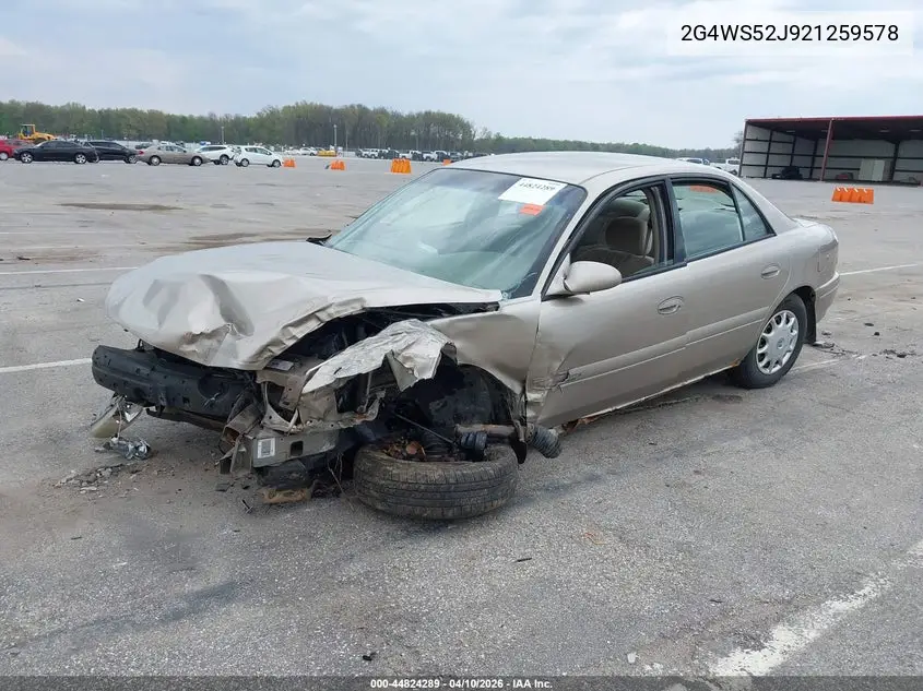 2002 Buick Century Custom VIN: 2G4WS52J921259578 Lot: 44824289