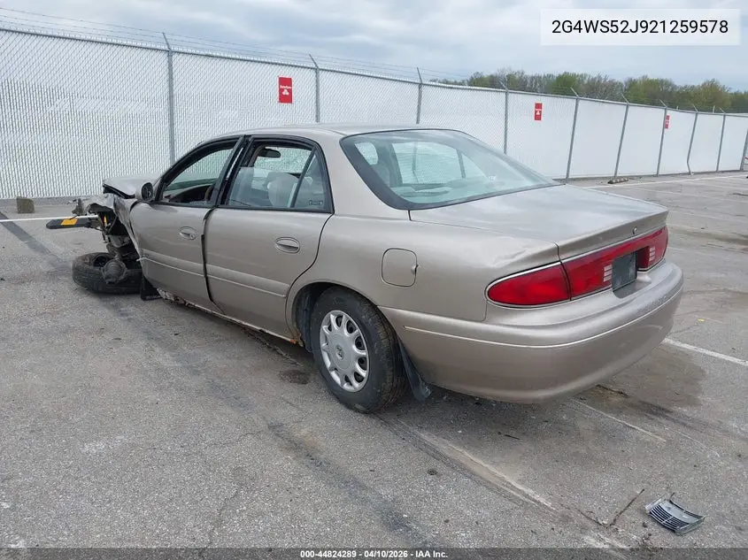2002 Buick Century Custom VIN: 2G4WS52J921259578 Lot: 44824289