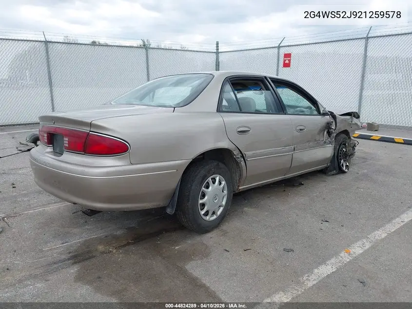 2002 Buick Century Custom VIN: 2G4WS52J921259578 Lot: 44824289