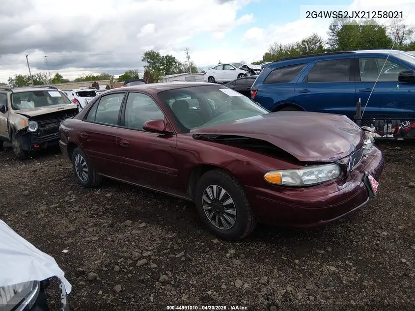 2002 Buick Century Custom VIN: 2G4WS52JX21258021 Lot: 44991010