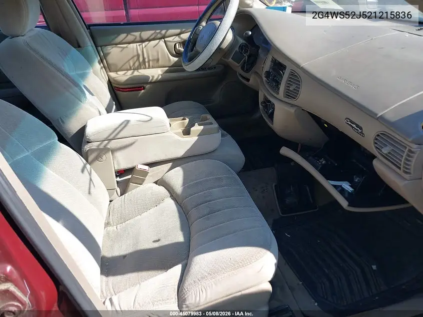 2002 Buick Century Custom VIN: 2G4WS52J521215836 Lot: 45079983