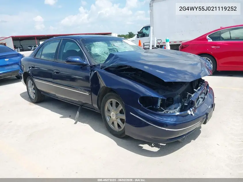 2002 Buick Century Limited VIN: 2G4WY55J021119252 Lot: 45273323