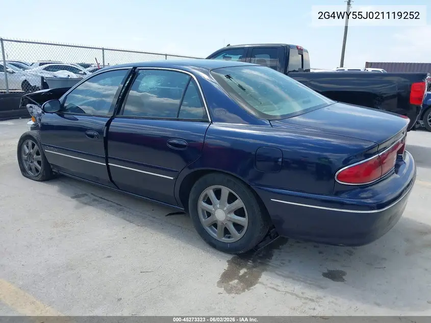 2002 Buick Century Limited VIN: 2G4WY55J021119252 Lot: 45273323