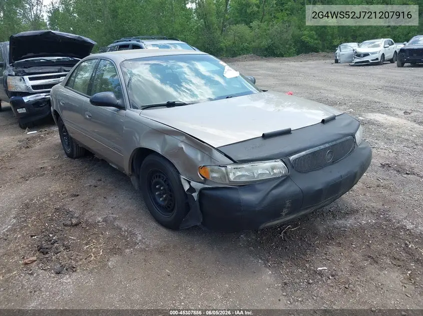 2002 Buick Century Custom VIN: 2G4WS52J721207916 Lot: 45307856