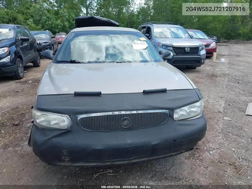 2002 Buick Century Custom VIN: 2G4WS52J721207916 Lot: 45307856