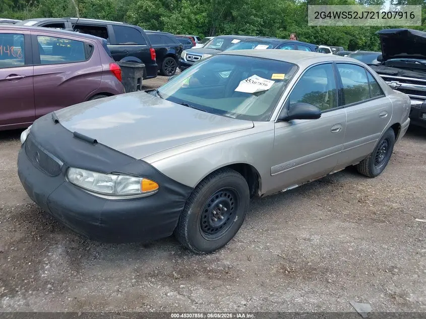 2002 Buick Century Custom VIN: 2G4WS52J721207916 Lot: 45307856