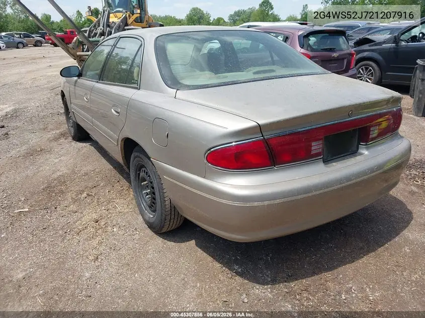 2002 Buick Century Custom VIN: 2G4WS52J721207916 Lot: 45307856
