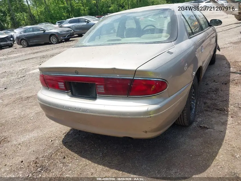 2002 Buick Century Custom VIN: 2G4WS52J721207916 Lot: 45307856