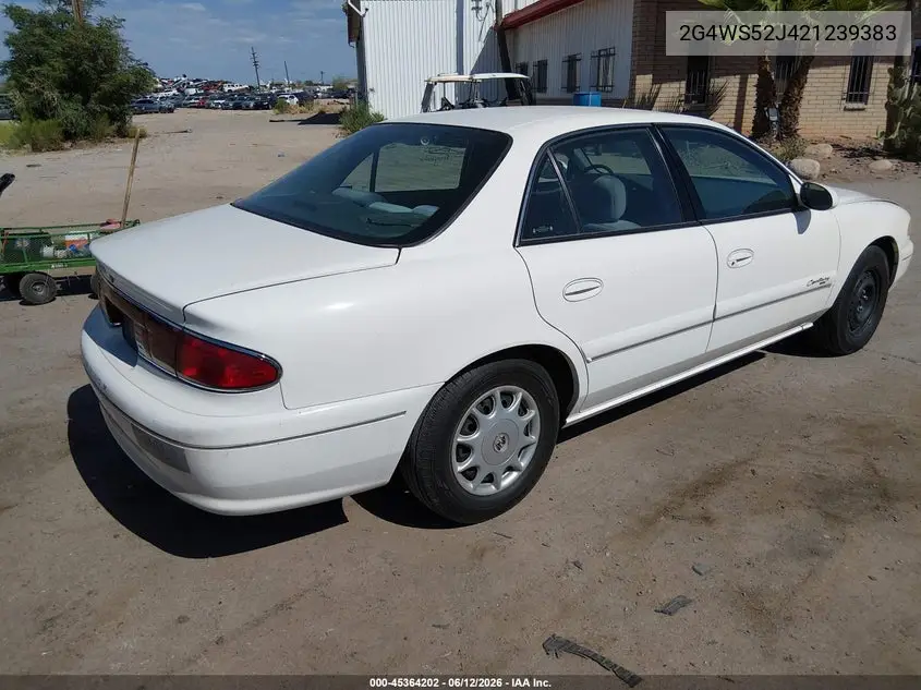 2002 Buick Century Custom VIN: 2G4WS52J421239383 Lot: 45364202