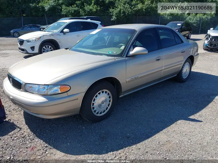 2002 Buick Century Limited VIN: 2G4WY55J321190686 Lot: 45379894