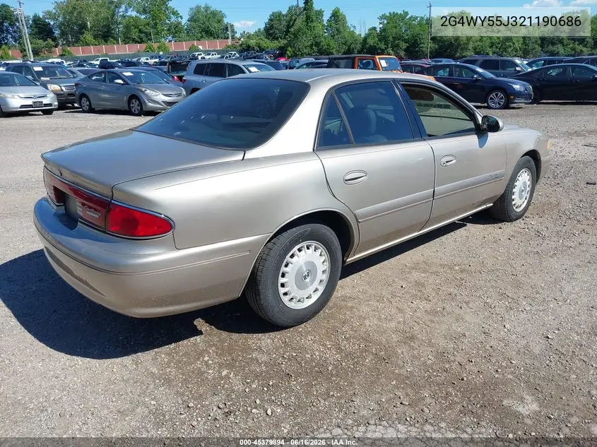 2002 Buick Century Limited VIN: 2G4WY55J321190686 Lot: 45379894
