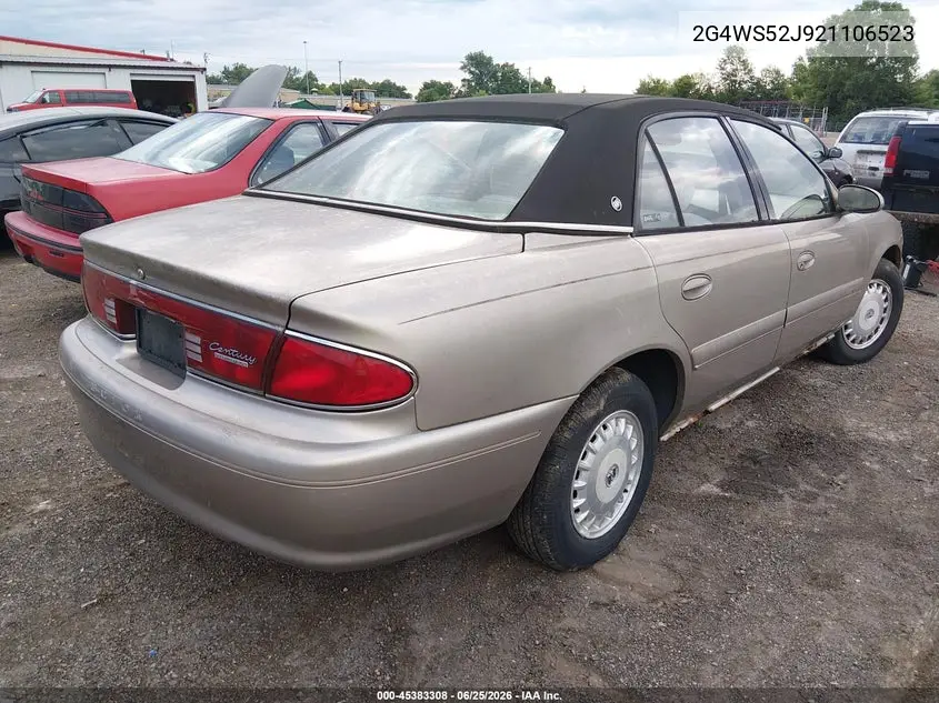 2002 Buick Century Custom VIN: 2G4WS52J921106523 Lot: 45383308