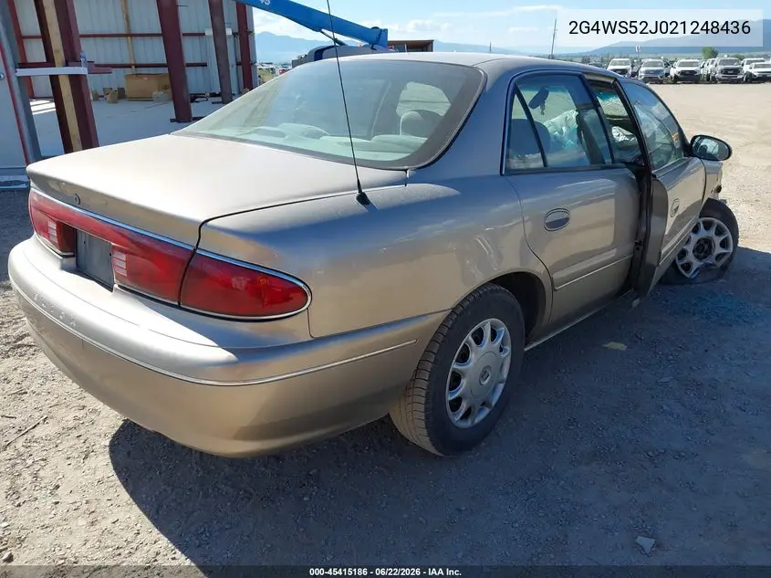 2002 Buick Century Custom VIN: 2G4WS52J021248436 Lot: 45415186