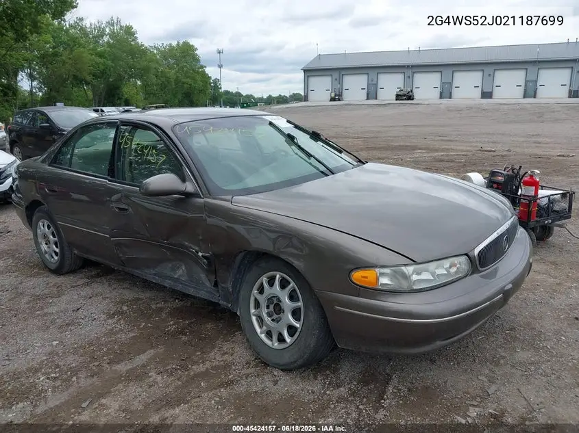 2002 Buick Century Custom VIN: 2G4WS52J021187699 Lot: 45424157