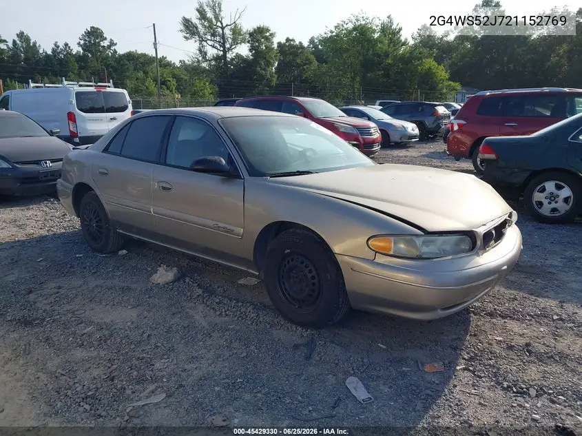 2002 Buick Century Custom VIN: 2G4WS52J721152769 Lot: 45429330