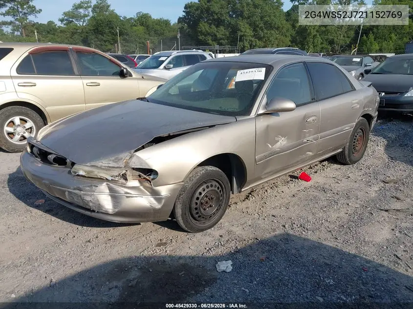 2002 Buick Century Custom VIN: 2G4WS52J721152769 Lot: 45429330