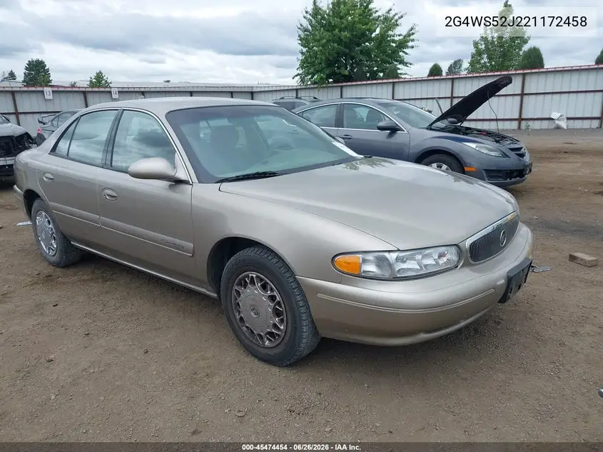 2002 Buick Century Custom VIN: 2G4WS52J221172458 Lot: 45474454